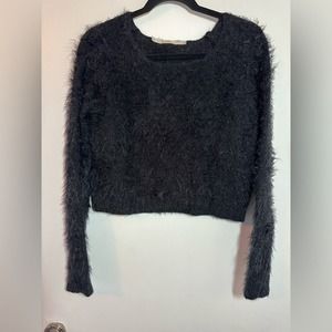 Gibson black‎ fuzzy sweater